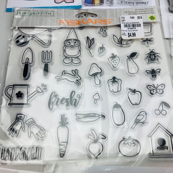 Assorted Gnomes Themed Cling Stamps & Metal Dies For Crafting 9 Packs - Picture 3 of 7